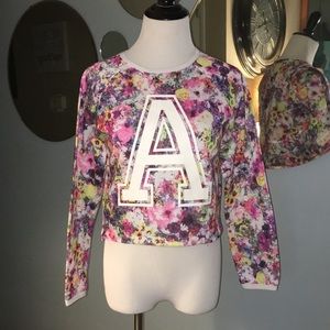 Long Sleeve “A” Floral Top